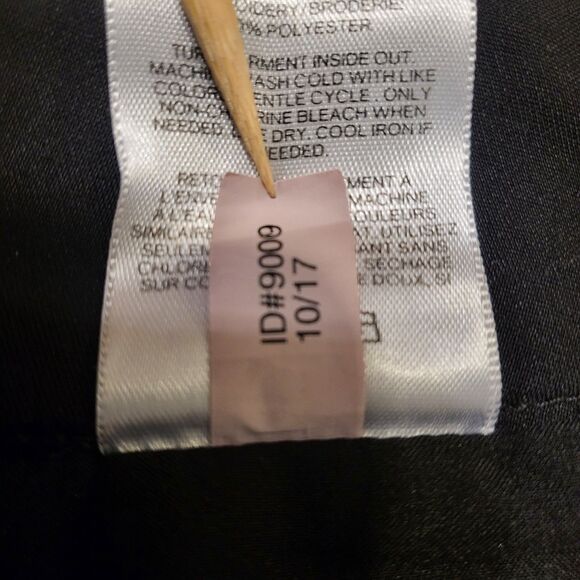 Express Women's Floral Embroidered Straight Pencil Mini Skirt Size 6 Black - Picture 9 of 9